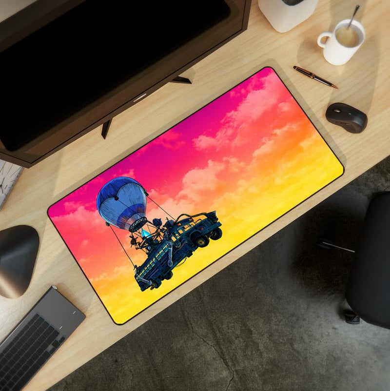 Extra Large Bus Sunset Mousepad - Popular Gaming Accessories - Anti-Slip Rubber Base, Gaming Deskmat