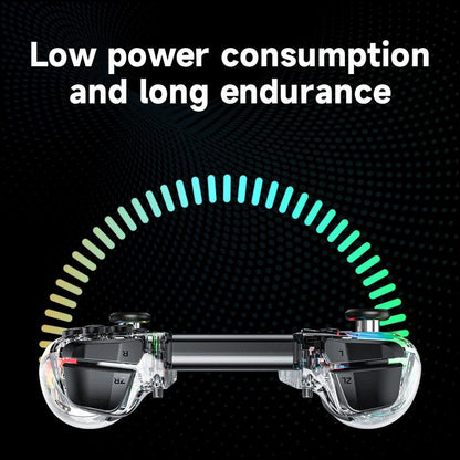 Linyuvo KS40 Joypad Transparent Wireless Six-Axis Joy Controller Gamepad Joy Wireless Gamepad Motion Control for Nintendo Switch Playstation Controller&Christmas Console Smartphone