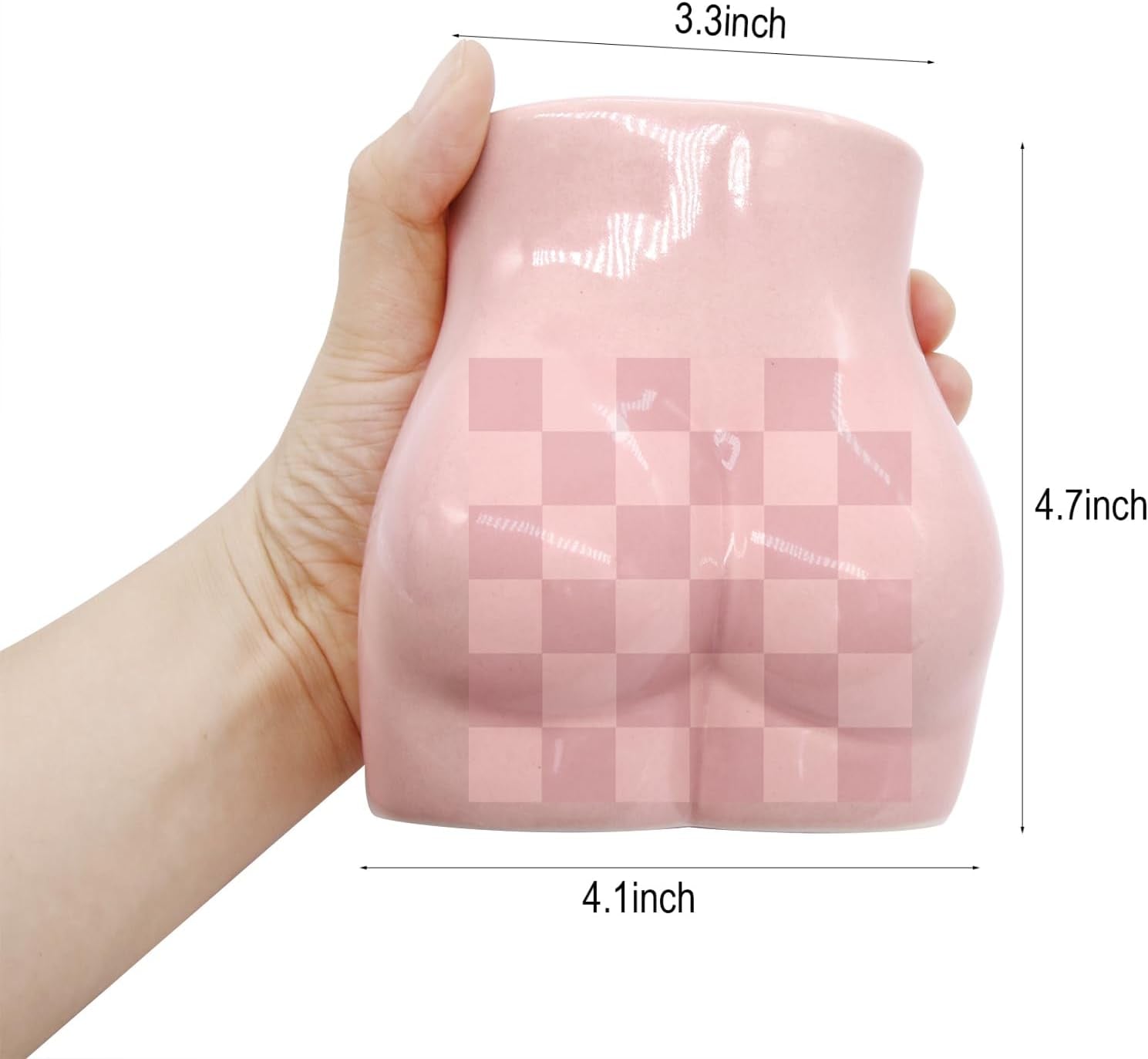 Body Flower Vase, Ceramic Minimalist Vase Decorative Flower Vase, Flower Arrangement Creative Vase,Home Office Decoration and Events Pink