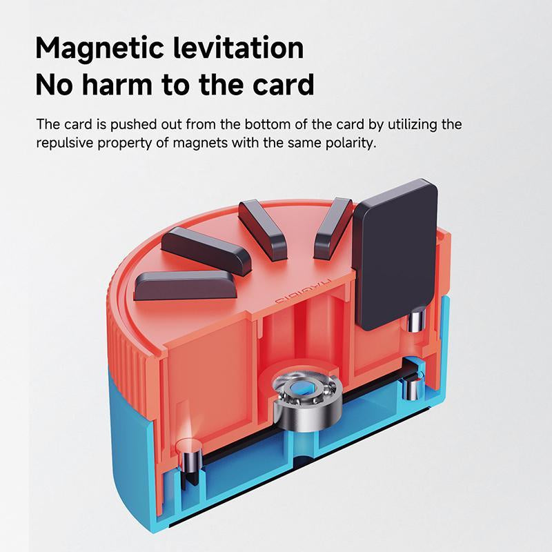 HAGIBIS Rotating Game Card Case, Magnetic Draw Card Portable Switch Game Cartridge Holder, Game Storage Case for Nintendo Switch, PS Vita, Gaming Accessories