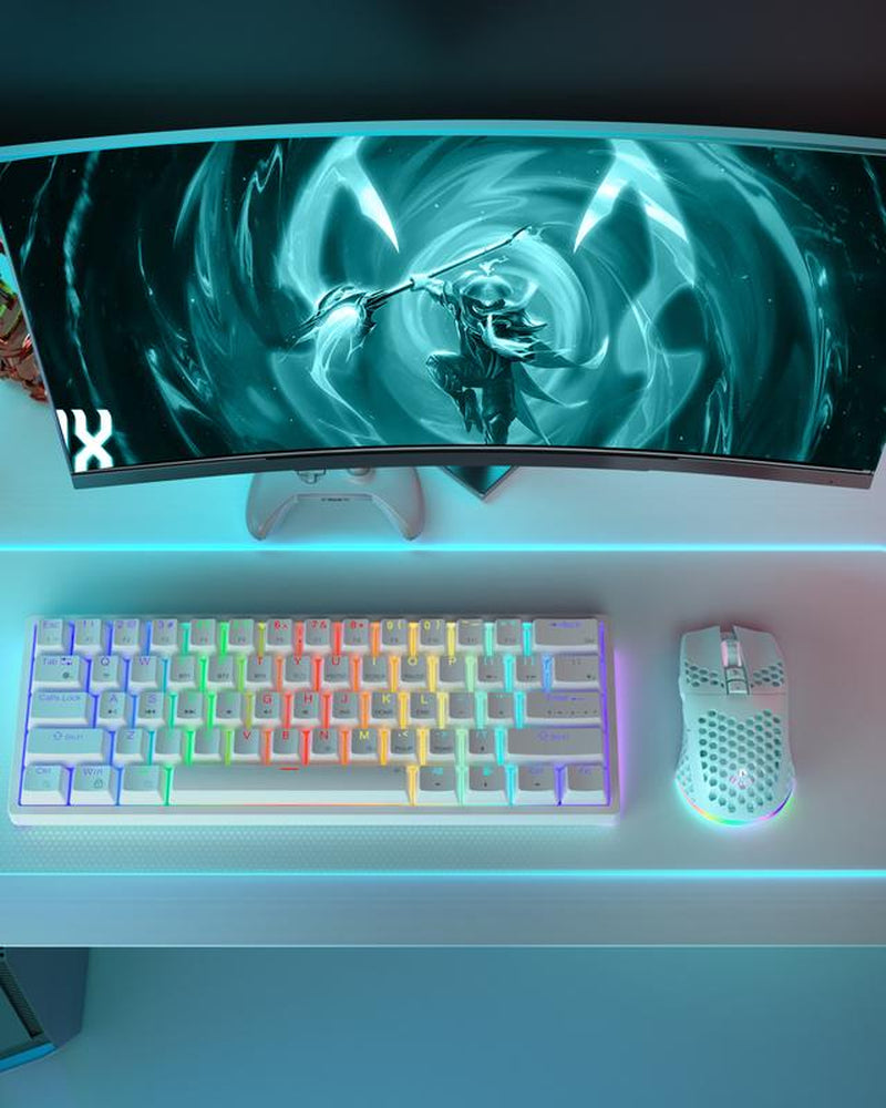 SM600 Wireless Gaming Mouse, Rechargeable Tri-Mode Connection, Ergonomic Mouse, RB Light PC Gaming Mouse, Gaming Accessories, Computer Office Dealsforyoudays