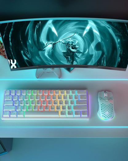 SM600 Wireless Gaming Mouse, Rechargeable Tri-Mode Connection, Ergonomic Mouse, RB Light PC Gaming Mouse, Gaming Accessories, Computer Office Dealsforyoudays