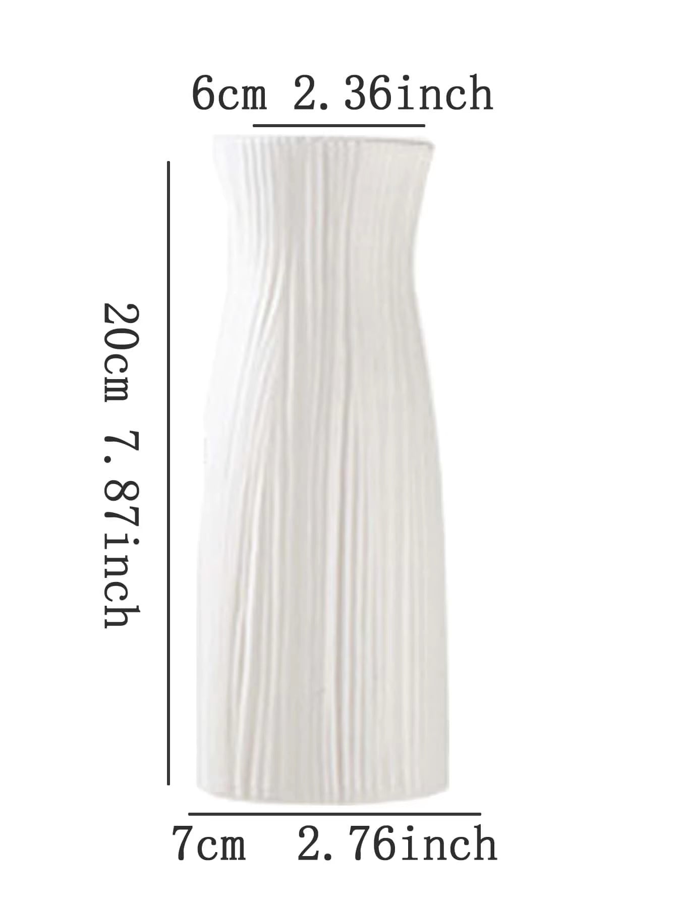 1Pc Modern Flower Vase White Plastic Basket Nordic Home Living Room Decoration Ornament Flower Arrangement