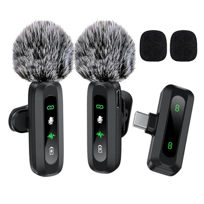 HITOZON Wireless Lavalier Microphone for iPhone & Android – Plug-and-Play Pro Mic for Clear Audio, Perfect for TikTok, YouTube, Interviews, and More!
