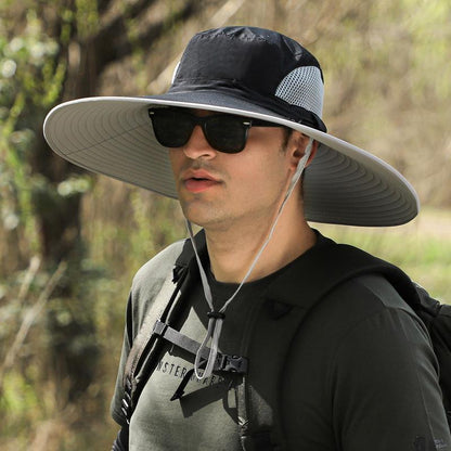 2025 New Solar Fan Outdoor Fishing Hat-Solar Sun Protection Sun Hat with Fan Solar Fan Hat Dual Power Supply Fan Outdoor Fan Solar Fan Hat with Adjustable Angle