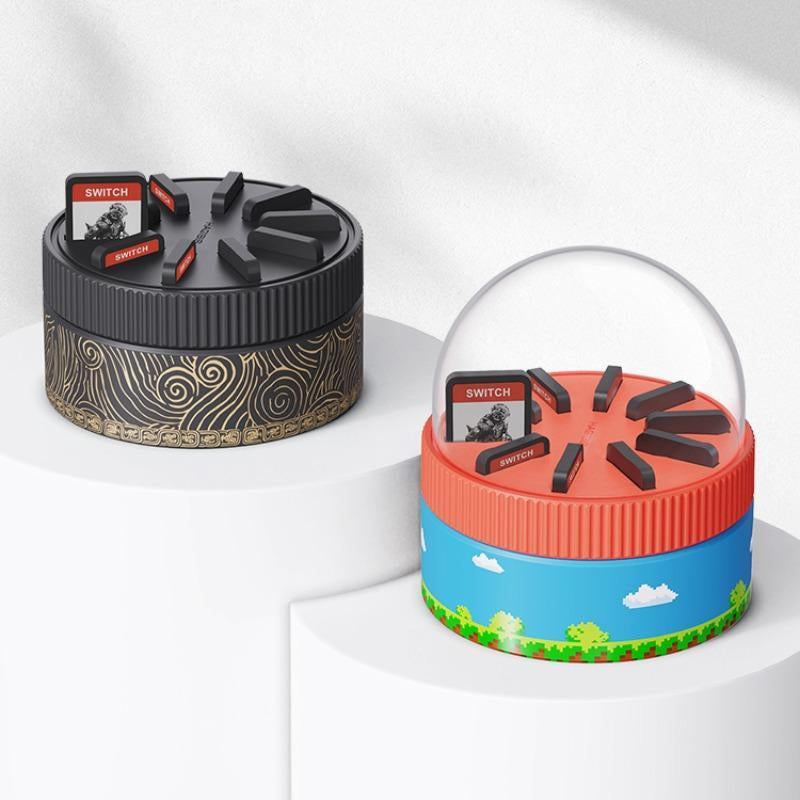 HAGIBIS Rotating Game Card Case, Magnetic Draw Card Portable Switch Game Cartridge Holder, Game Storage Case for Nintendo Switch, PS Vita, Gaming Accessories