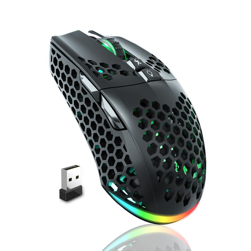 SM600 Wireless Gaming Mouse, Rechargeable Tri-Mode Connection, Ergonomic Mouse, RB Light PC Gaming Mouse, Gaming Accessories, Computer Office Dealsforyoudays