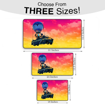 Extra Large Bus Sunset Mousepad - Popular Gaming Accessories - Anti-Slip Rubber Base, Gaming Deskmat