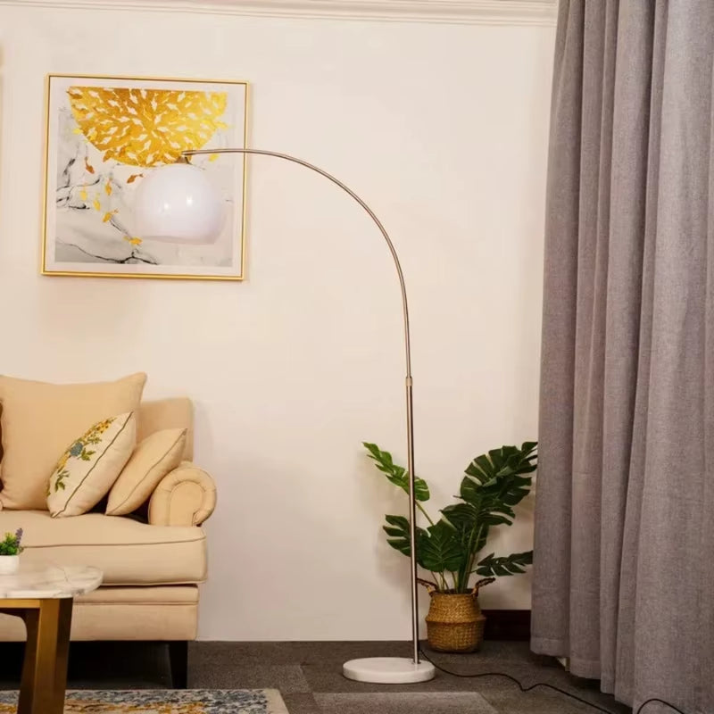 Nordic Modern Minimalist Living Room Fishing Floor Lamp Study Sofa Coffee Table Reading Home Decoration Lamp