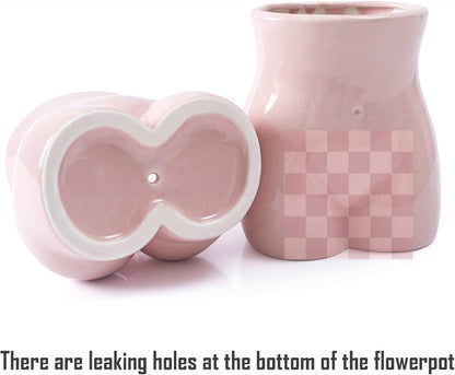 Body Flower Vase, Ceramic Minimalist Vase Decorative Flower Vase, Flower Arrangement Creative Vase,Home Office Decoration and Events Pink