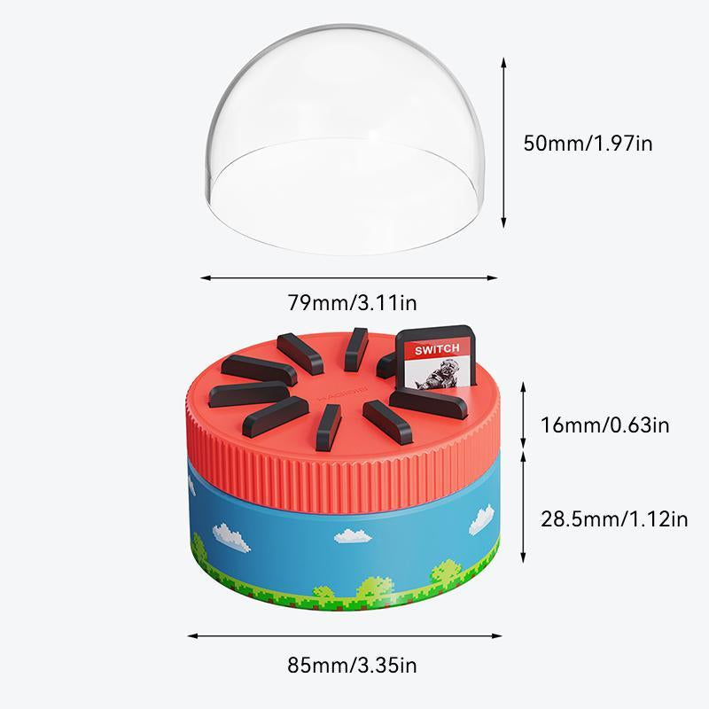 HAGIBIS Rotating Game Card Case, Magnetic Draw Card Portable Switch Game Cartridge Holder, Game Storage Case for Nintendo Switch, PS Vita, Gaming Accessories