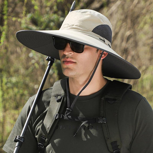 2025 New Solar Fan Outdoor Fishing Hat-Solar Sun Protection Sun Hat with Fan Solar Fan Hat Dual Power Supply Fan Outdoor Fan Solar Fan Hat with Adjustable Angle