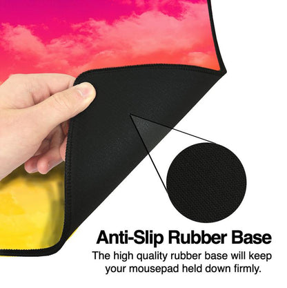 Extra Large Bus Sunset Mousepad - Popular Gaming Accessories - Anti-Slip Rubber Base, Gaming Deskmat