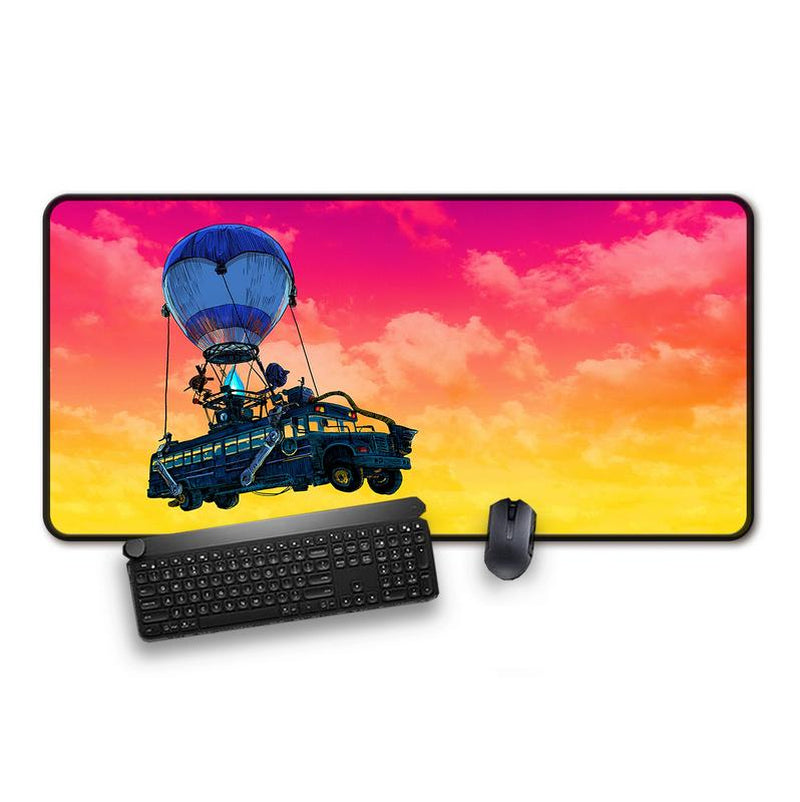Extra Large Bus Sunset Mousepad - Popular Gaming Accessories - Anti-Slip Rubber Base, Gaming Deskmat