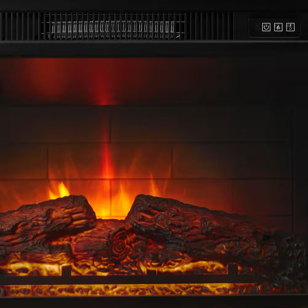 Wolcott 48 In. Media Console Electric Fireplace in Prairie Ash