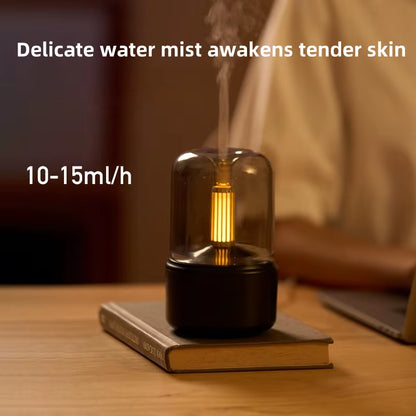 New Creative Candlelight Aromatherapy Machine USB Plug in Desktop Atmosphere Candlelight Lamp Home Aromatherapy Humidifier