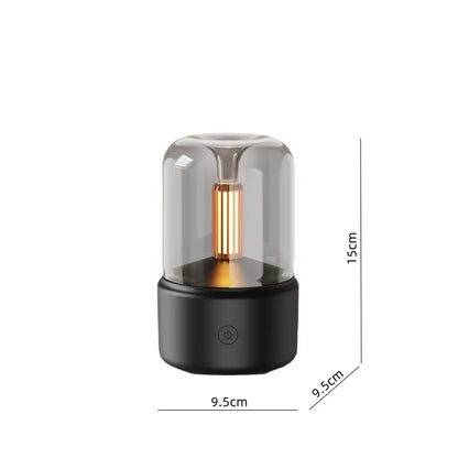 New Creative Candlelight Aromatherapy Machine USB Plug in Desktop Atmosphere Candlelight Lamp Home Aromatherapy Humidifier