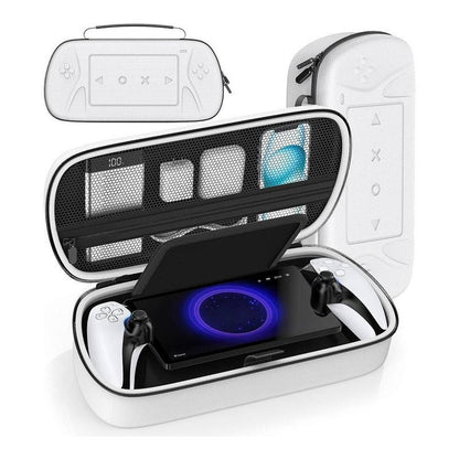 Carry Case Compatible with Playstation Portal Remote Player, Protective Case with Zip Pocket for PS Portal Accessories, Hard Travel Case Bag for PS Portal, Game Console Accessories